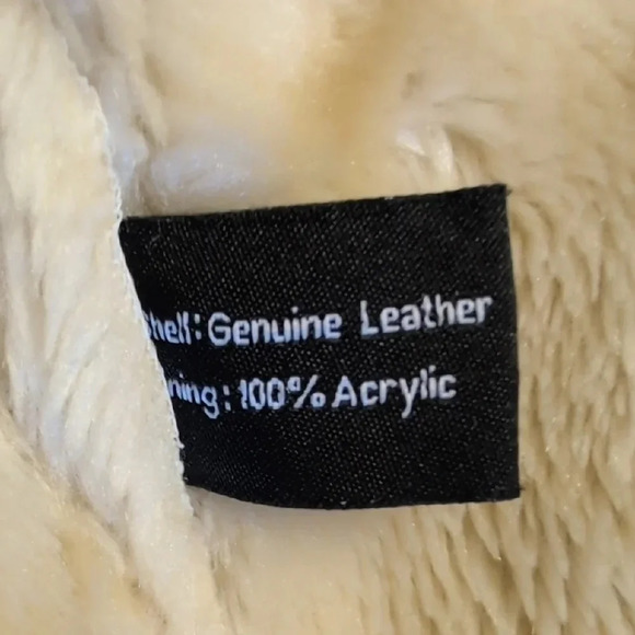 Shebang - VINTAGE Y2K Pink Shearling 100% Leather Bomber Jacket! - Picture 5 of 6